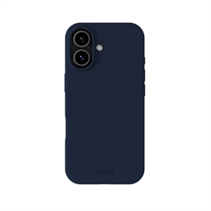 Holdit - Silicone Cover Midnight Blue - iPhone 16, set bagfra